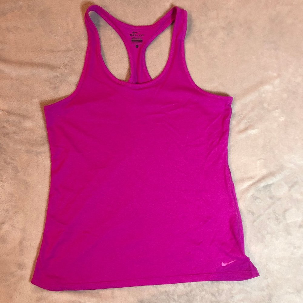Pink Nike Racerback Dri Fit tank